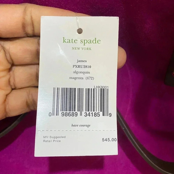 NWT Kate Spade James Algonquin Tote in raspberry - Picture 3 of 7